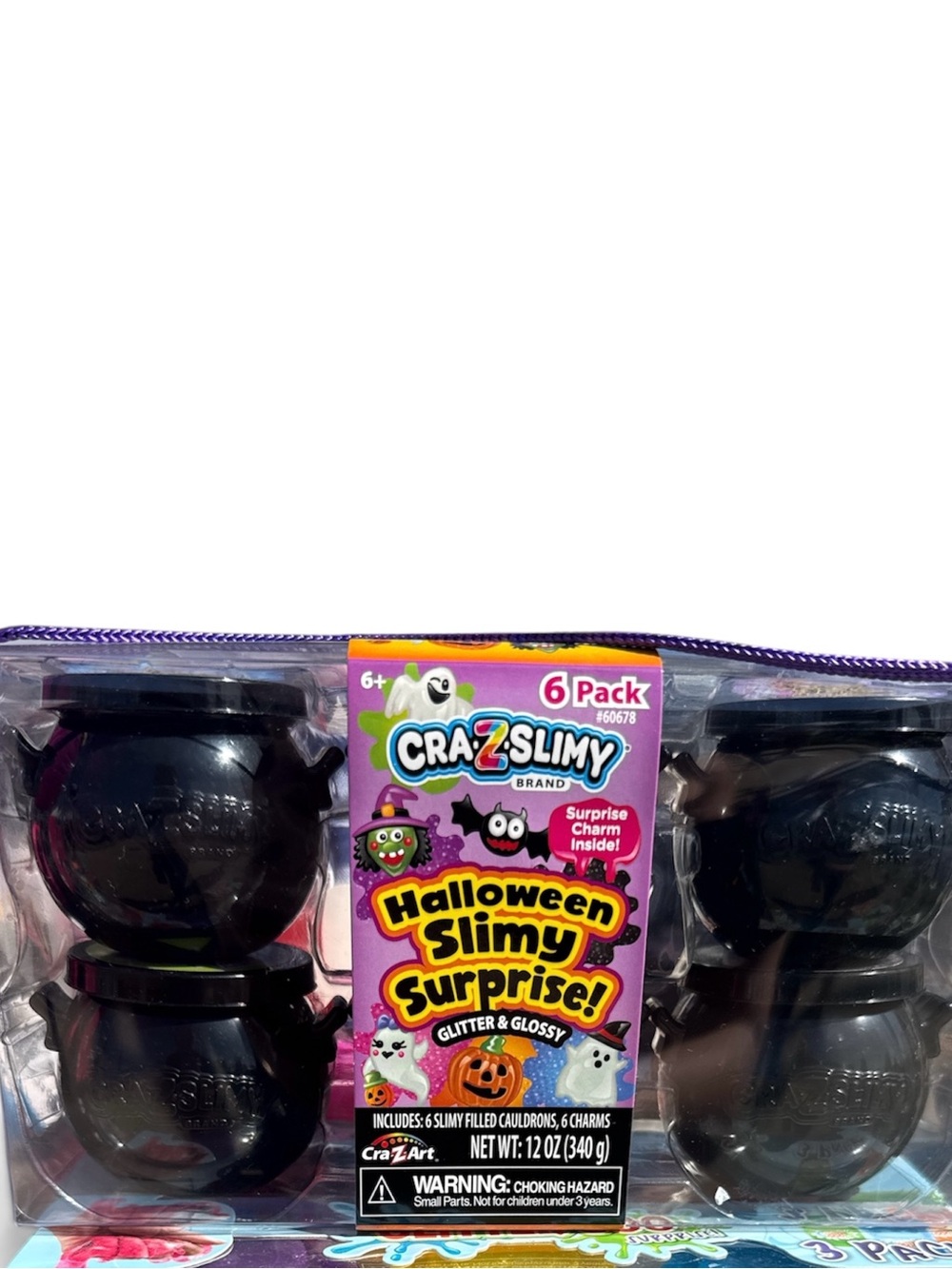 Halloween Slimy Surprise! 6-Pack - Black